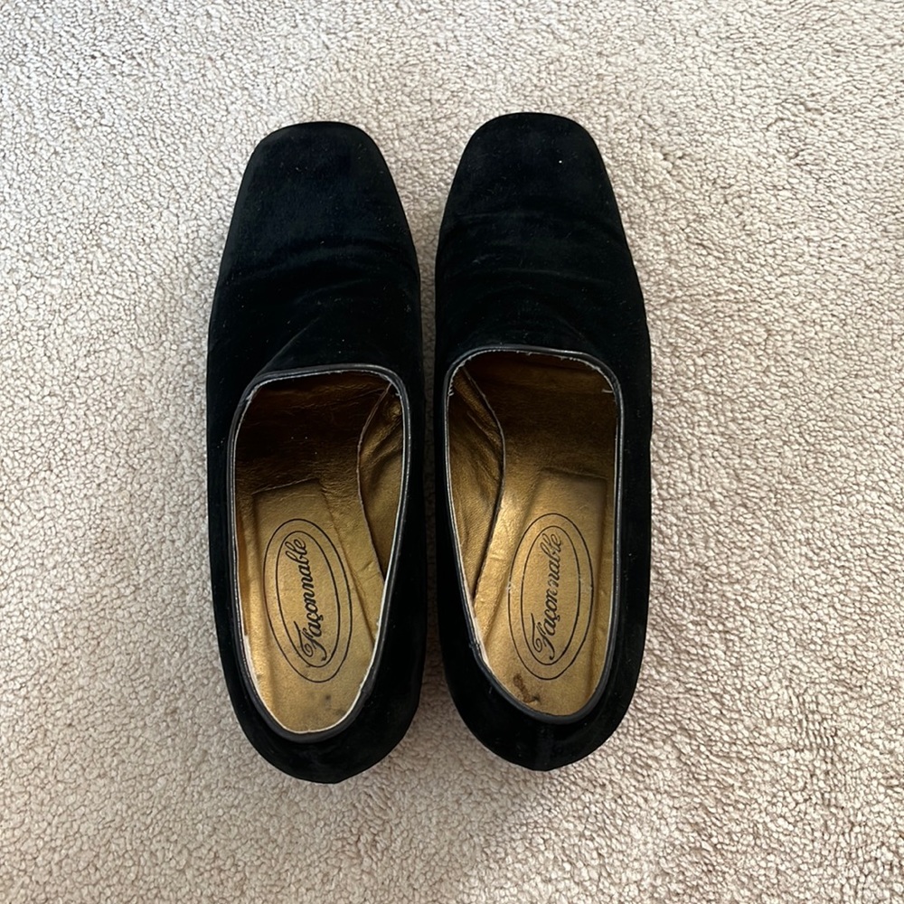 Faconnable velvet shoes